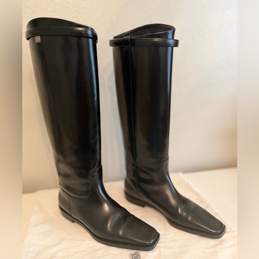 Toteme black riding boots